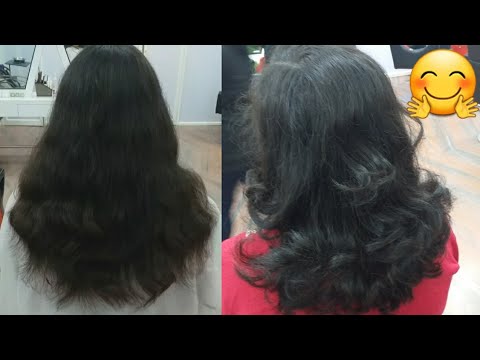 how to multi step cut in medium hair (15 minutes)