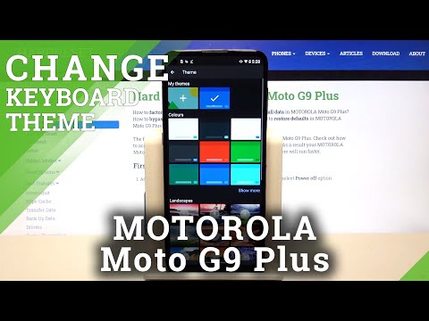 Keyboard Theme on MOTOROLA Moto G9 Plus – Customize Keyboard with the Own Picture