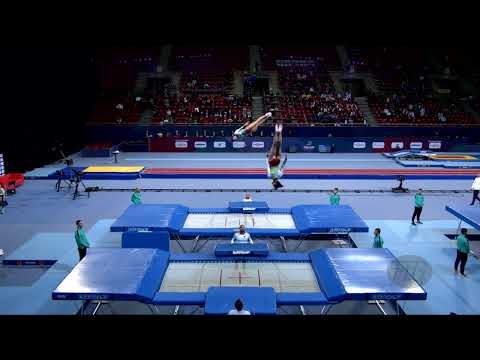 Bulgaria 1 (BUL) W - 2022 Trampoline Worlds, Sofia (BUL) - Q Synchro Exercise 2