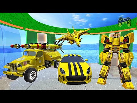 Missile Truck Airplane Robot Transform: Car Robot War #2 - Android Gameplay