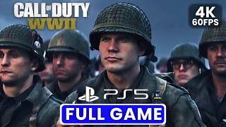 CALL OF DUTY WW2 Gameplay Walkthrough FULL GAME No Commentary - PS5