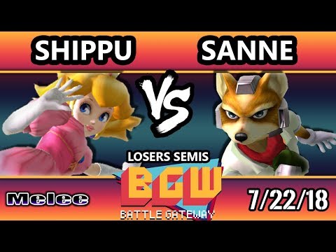 BGW21 SSBM - Shippu (Peach) Vs. Sanne (Fox) Smash Melee Losers Semis