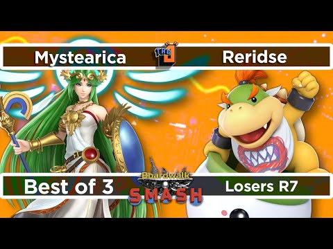 Mystearica (Palutena) vs Reridse (Bowser Jr.) Losers R7 - Boardwalk Smash #36 - SSBU