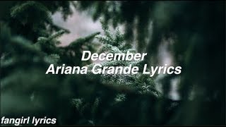 December || Ariana Grande Lyrics
