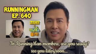 Donnie Yen in Running Man 640| So excited for this ❤️