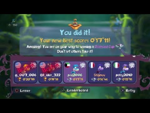Rayman legends Daily Challenge Diamond Cup [17"11]
