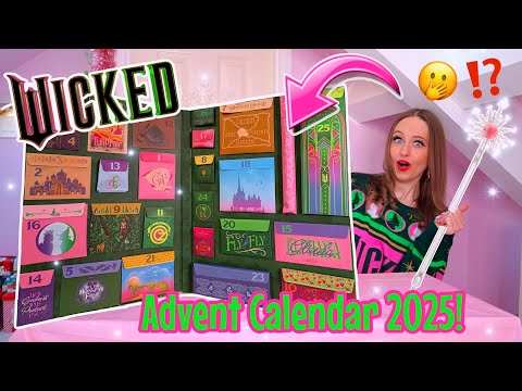 UNBOXING THE *OFFICIAL* WICKED ADVENT CALENDAR 2025!!😍🫧🧹🩷💚(24 MYSTERY BOXES!!🫢) VLOGMAS 4