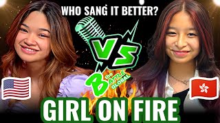 Download lagu GIRL ON FIRE - Angelica Hale (USA 🇺🇲) VS. Celine Tam (HONG KONG 🇭🇰) | Who sang it better? mp3