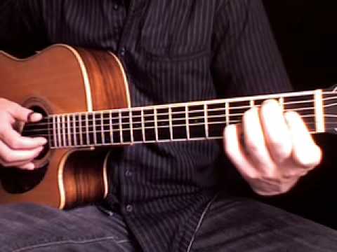 Beginning fingerstyle guitar : Learn Freight train 1 + tablature