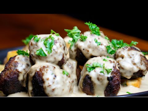 How to make IKEA Meatballs - Swedish Meatballs (Köttbullar) with Creamy Sauce