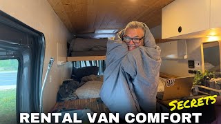 The Real Van Life: Secret To The Rental Van's Hotel Experience. MATTRESS?