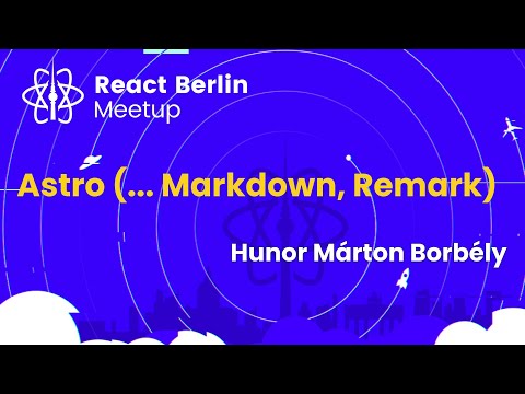 "Astro (... Markdown, Remark)" by @HunorMartonBorbely