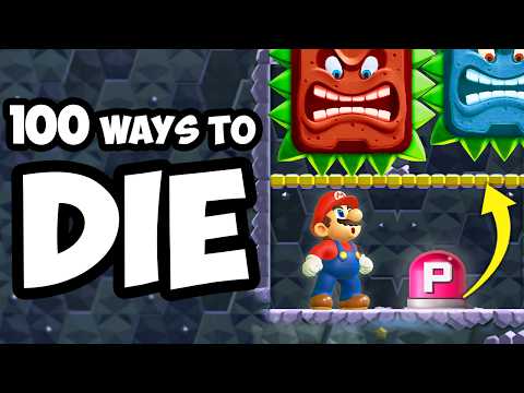 100 Ways to Die in Mario Wonder   [custom challenge map]
