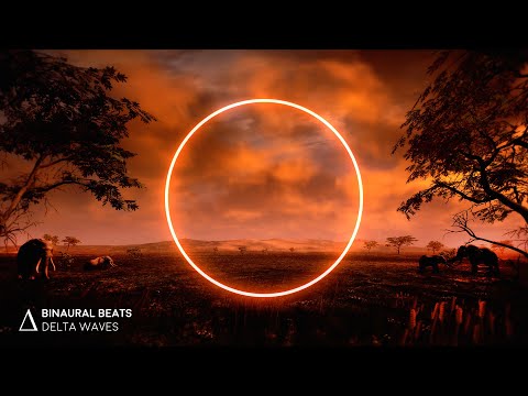 [ Fall Asleep Fast ] Music for DEEP SLEEP “Safari Sunset” Binaural Beats Insomnia Healing