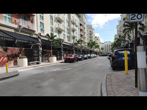 4K Downtown Dadeland/Kendall, passeio a pé pela cidade, Miami FL, novembro de 2023