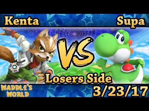 Waddle's World - SRM|Kenta (Fox) Vs. Supa (Yoshi) Smash Wii U Losers Side