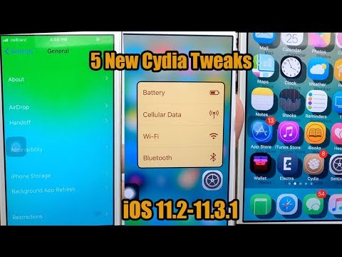 Top ***5 Free Cydia Tweaks New Compatible iOS 11.2-11.3.1