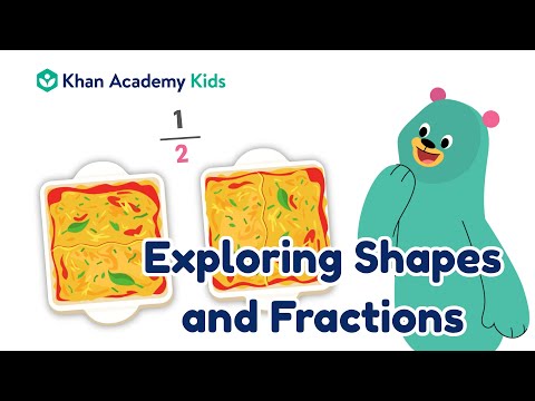 Fractions for Kids (Halves & Fourths) with Shapes | Khan Academy Kids