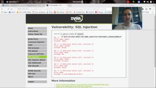 MySQL injection - DVWA Low Security