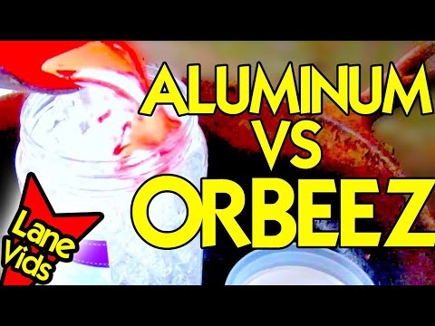 MOLTEN ALUMINUM VS ORBEEZ - What Happens When You Pour Aluminum on Orbeez?