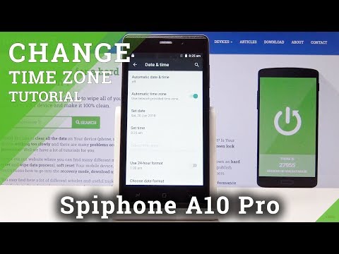 How to Change Date & Time Zone in Spihone A10 Pro - Date & Time