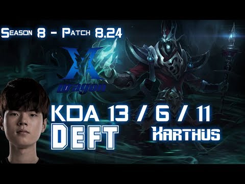KZ Deft KARTHUS vs RYZE Bot - Patch 8.24 KR Ranked