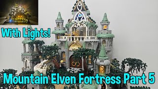LEGO® Mountain Elven Fortress with LIGHTS! | Part 5 | For Brick World Chicago and Brick Rodeo 2025!