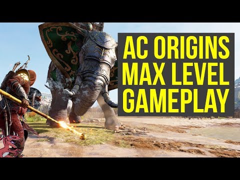 Assassin's Creed Origins Max Level Gameplay FIGHTING AN ELEPHANT (AC Origins Max Level Gameplay) Video