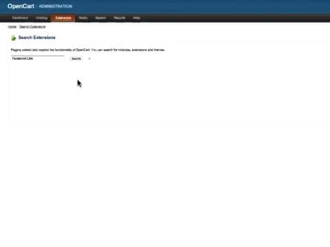 New - OpenCart Extension Search Mod