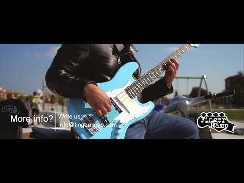 FINGER RAMP U Bass Dolcevita JB model 2022 - Vintage California Blue image 5