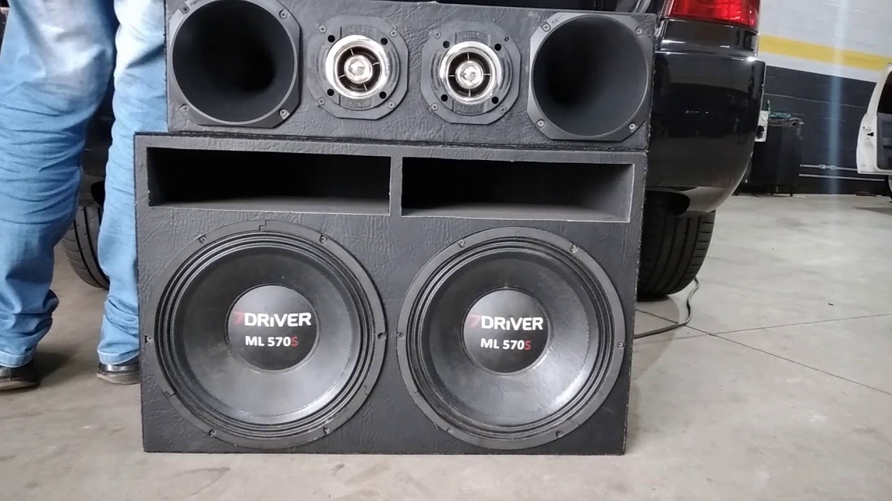 Alto Falante  7 Driver ML 570 & Modulos Taramps MD 1200.1