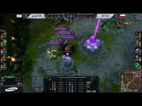 [WCG2013] Stage D : League of Legends - yoeFW vs MYM (English)