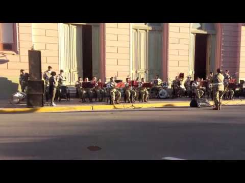 La banda del Regimiento Tanque 8