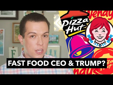 Are fast food chains supporting Trump for president?