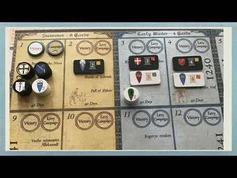 Nevsky Board Game Playthrough - Turn 1 - Levy