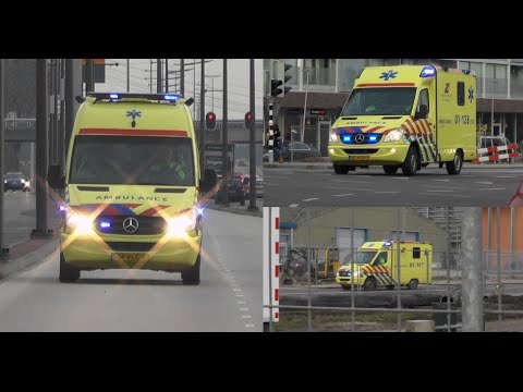 A1, Ambulances 01-128 Groningen, 01-155 en 01-145 Groningen in Groningen