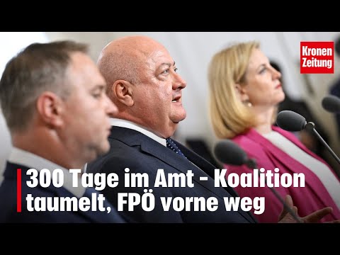 300 days in office – coalition falters, FPÖ leading the way | krone.tv NEWS