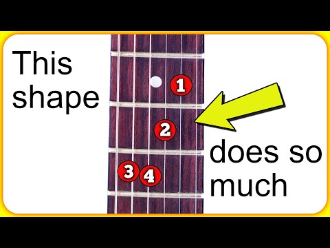 Play ALL Major Or Minor Guitar Chords With 1 SHAPE