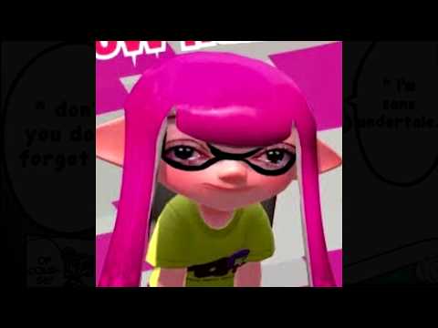 Splatoon Cursed images but it's Seafoam Shanty