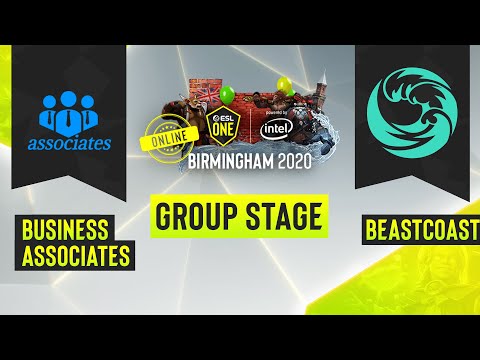 Dota2 - business associates vs. Beastcoast - Game 1 - ESL One Birmingham 2020 - Group Stage - NA