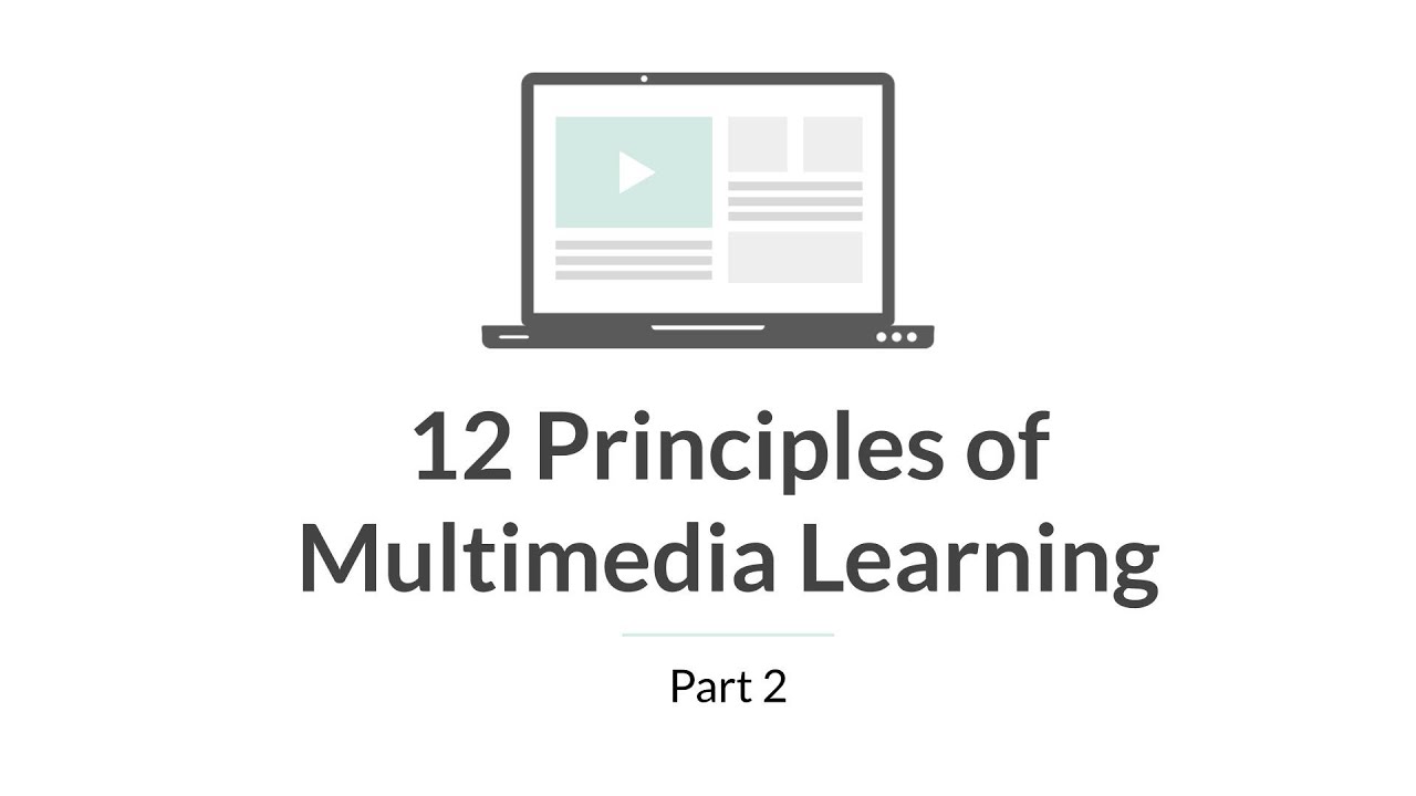 12 Principles of Multimedia Learning: Part 2