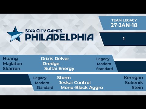 SCGPHILLY: Round 1 - Huang, Majlaton, Skarren vs Kerrigan, Sukenik, Stein | Legacy