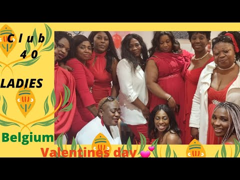 Club 40 women in antwerpen (Belgium)celebrating valentine's day in style