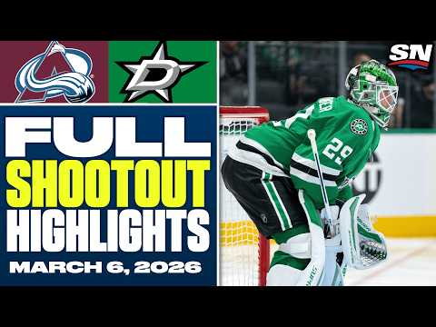 Colorado Avalanche at Dallas Stars | FULL Shootout Highlights - March 6, 2026