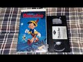 Closing To Pinocchio 1986 French Canadian VHS