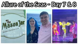 Allure of the Seas Day 7 & 8 | Mason Jar Brunch | Mamma Mia | Disembarkation | Royal Caribbean 2025