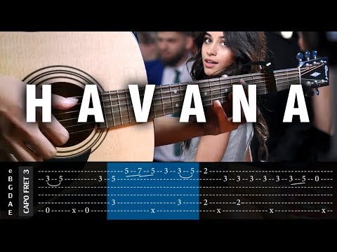 Camila Cabello - HAVANA - Cover (Fingerstyle Cover) + TAB Tutorial (Lesson)