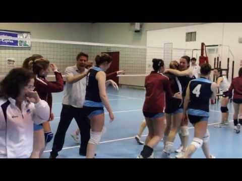VOLLEY 1°DV .... il macth POINT finale e la festa....... AZZURRA LUCINICO campione prov.le 2013