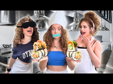 Kalogeras Sisters BLIND, DEAF, MUTE Make Sushi!
