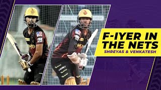 Shreyas Iyer & Venkatesh Iyer in the nets | Knights TV | KKR IPL 2022